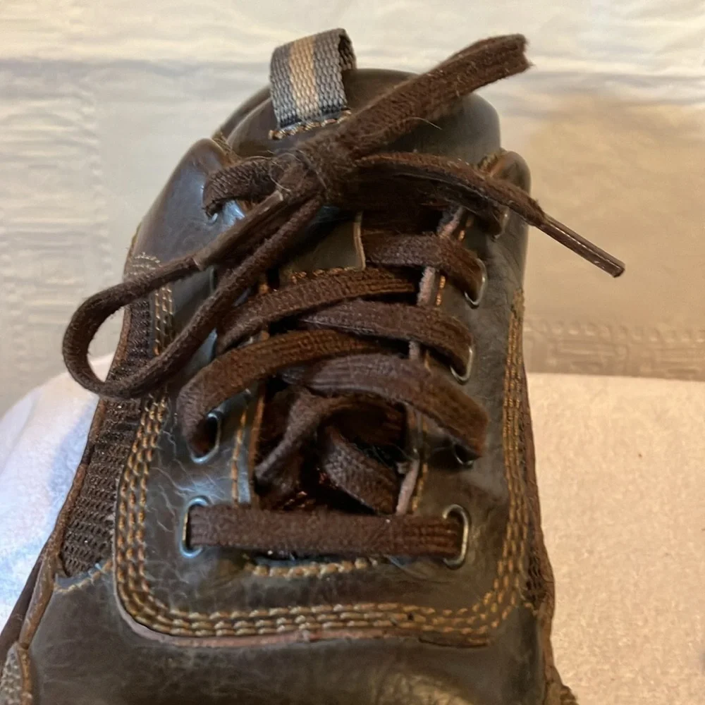 Streetcars Men’s Brown Oxford Leather Sz 10M Lace up Casual Shoes GUC